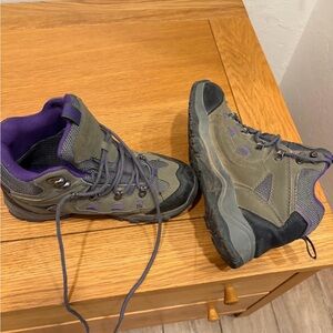 Women's Purple and Gray Hiking Boots